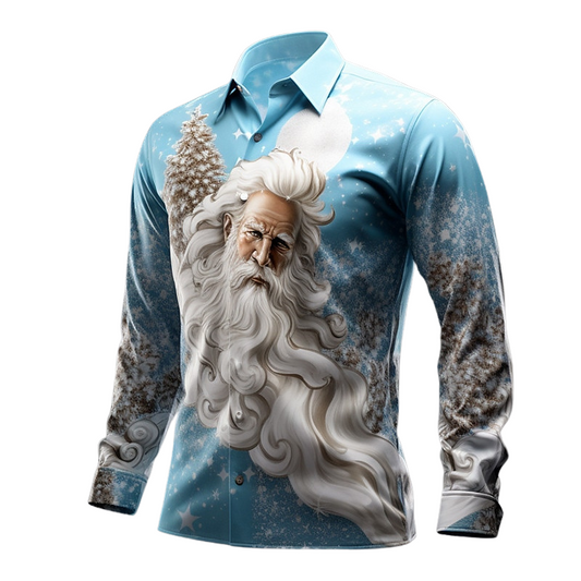 Santa Clause Casual Stretchable Shirt