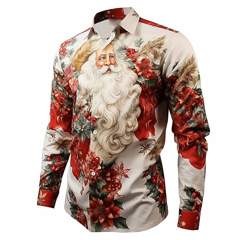 Santa Themed Long Sleeve Shirt