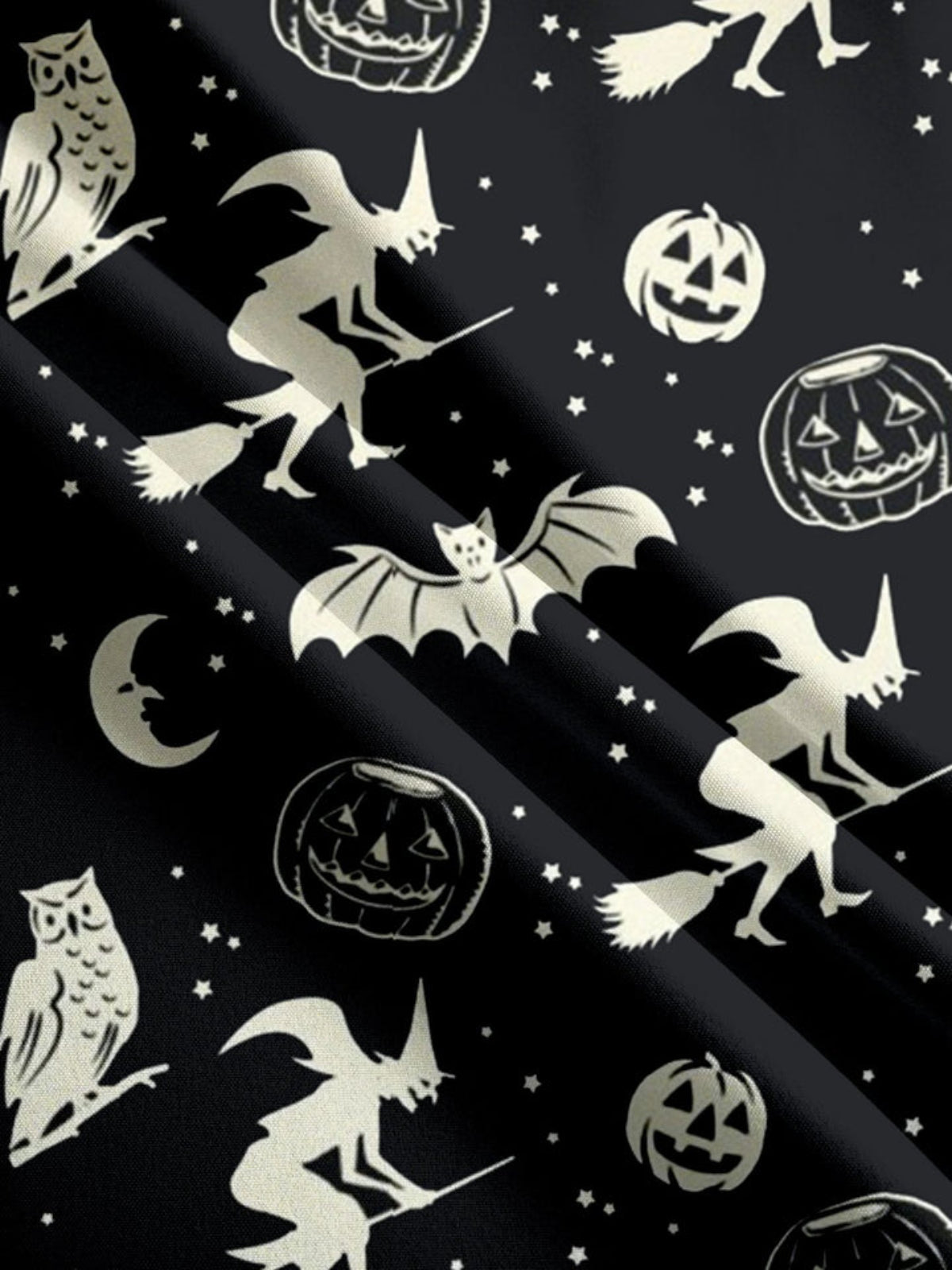 Short Sleeve Halloween Printed Shirt