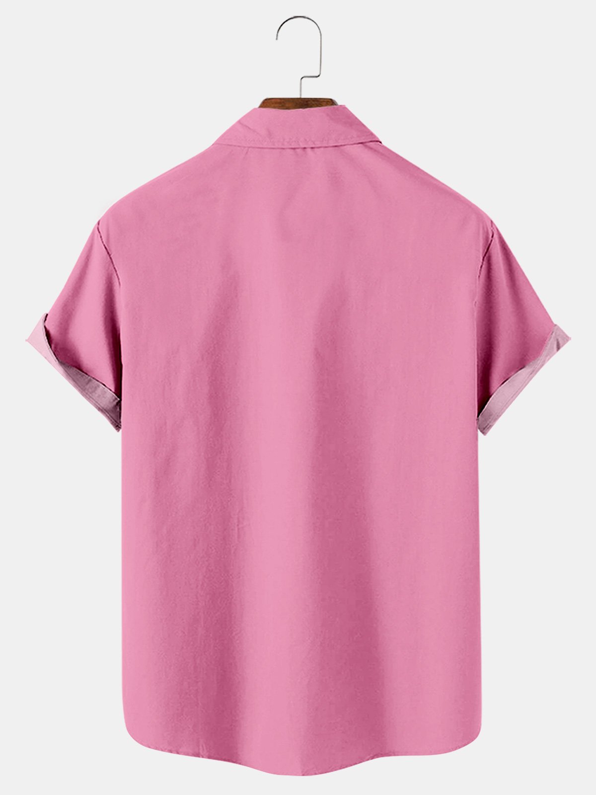 Short Sleeve Halloween Pink Print Shirt