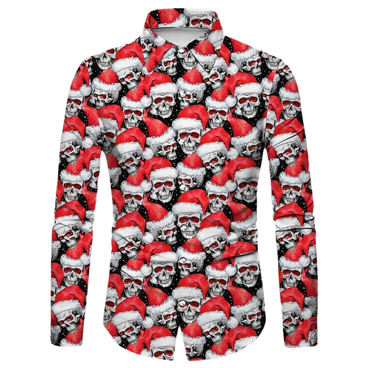 Printed Santa Cap Shirt