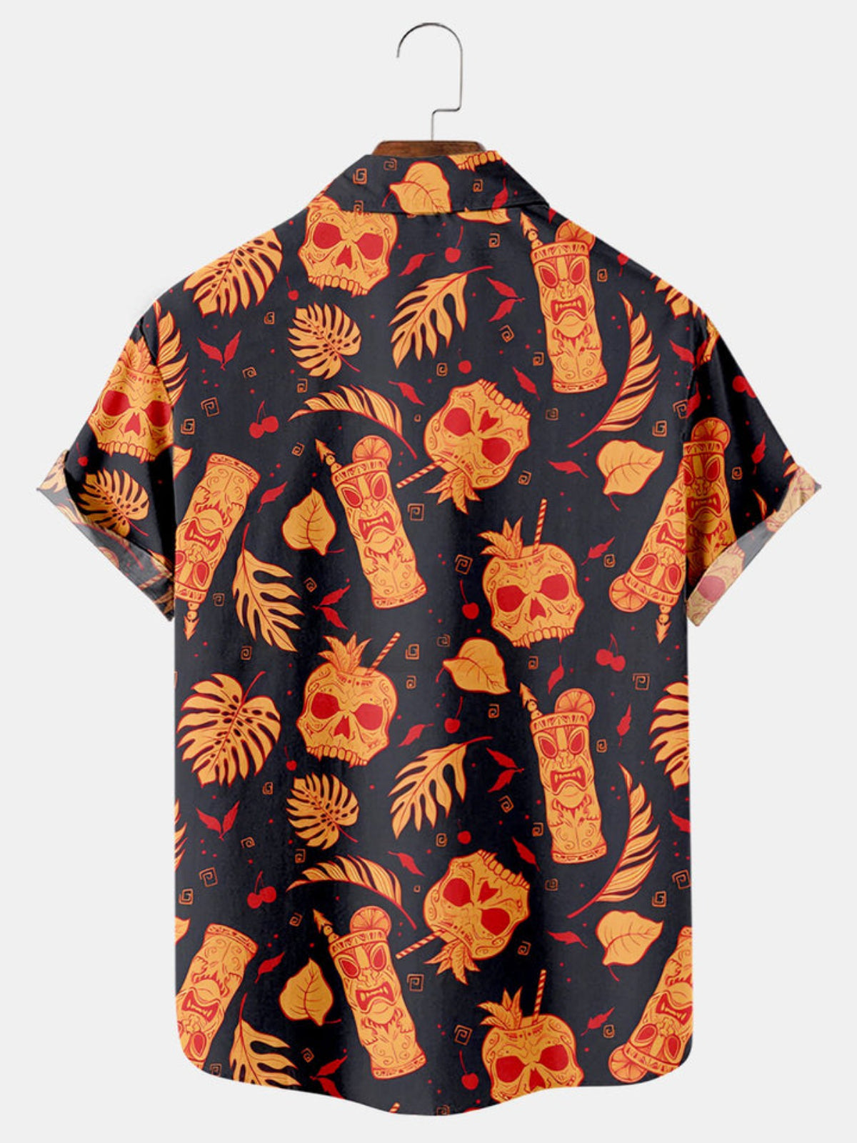 Printed Halloween Short Sleeve Shirt