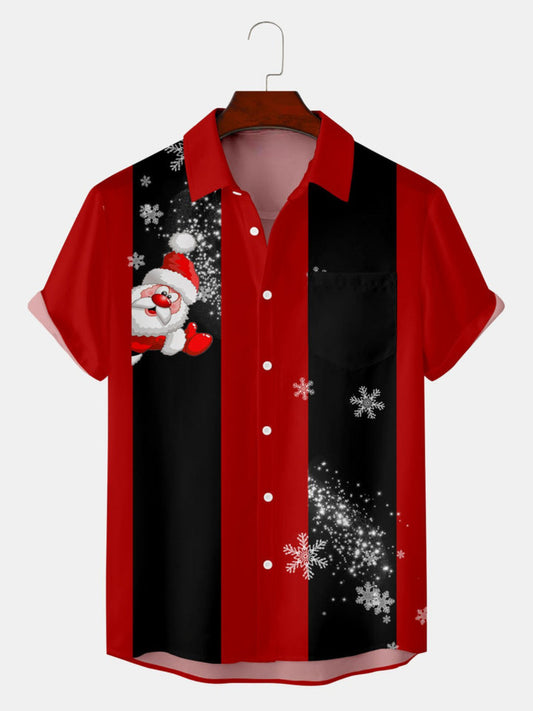 Snowflake Holiday Bowling Shirt