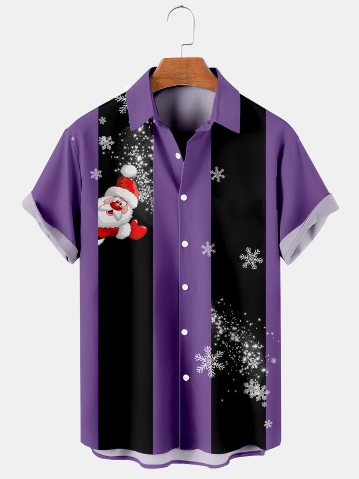 Snowflake Holiday Bowling Shirt