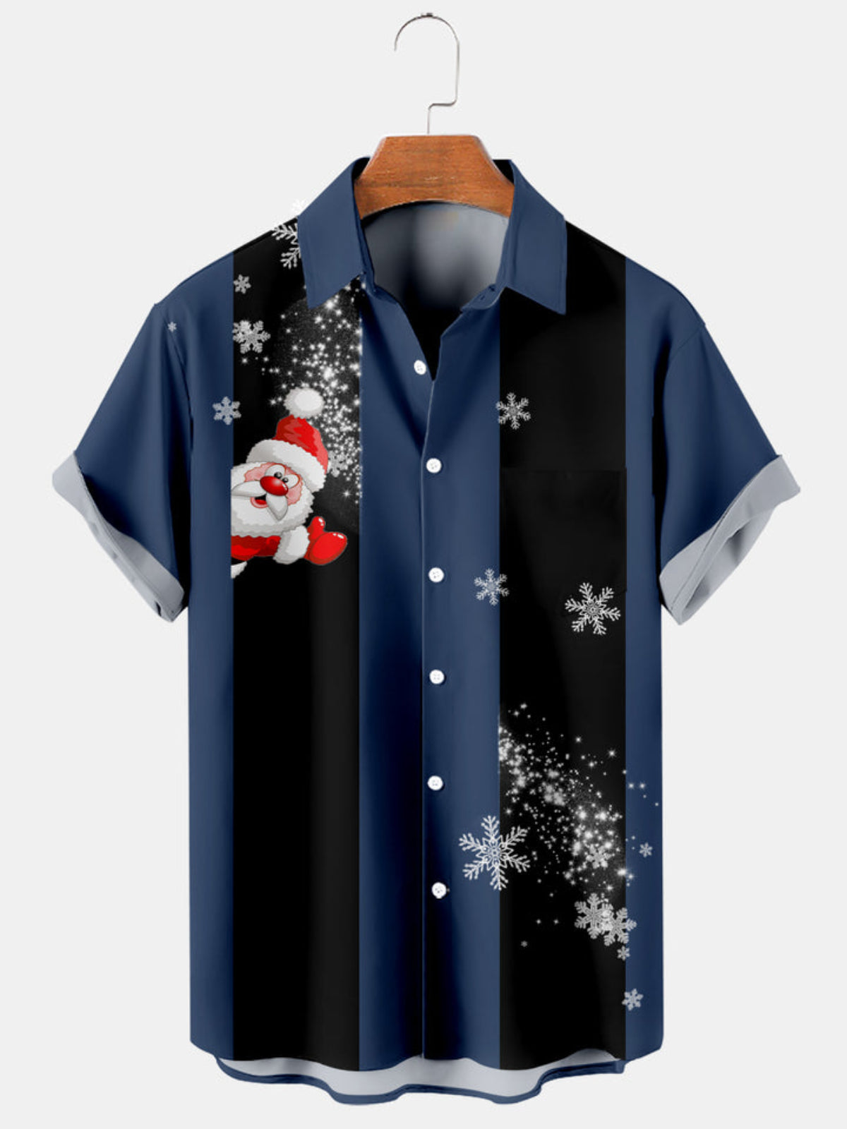 Snowflake Holiday Bowling Shirt