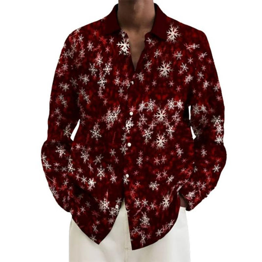 Snowflake Print Shirt