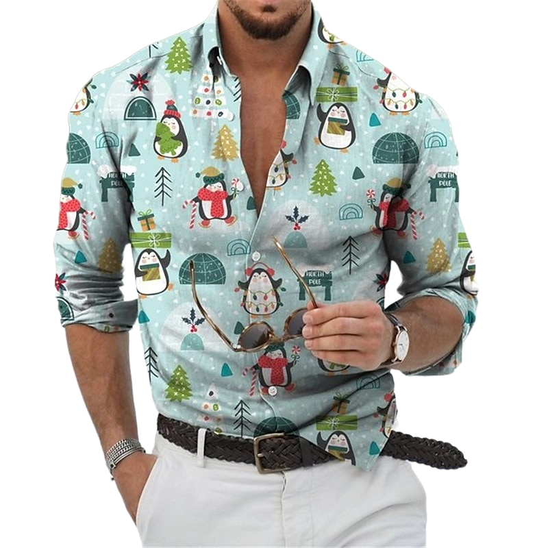 Snowman Christmas Decor Print Shirt