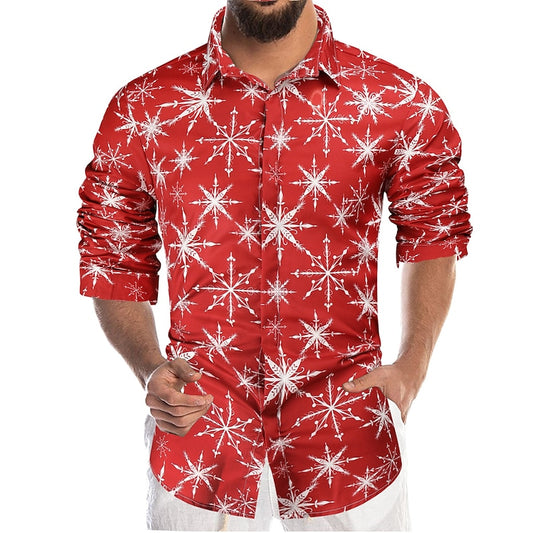 Snowman Printed Christmas Shirt