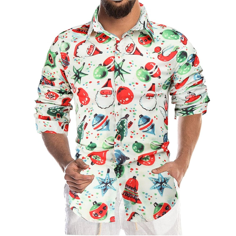 Snowman Printed Christmas Shirt