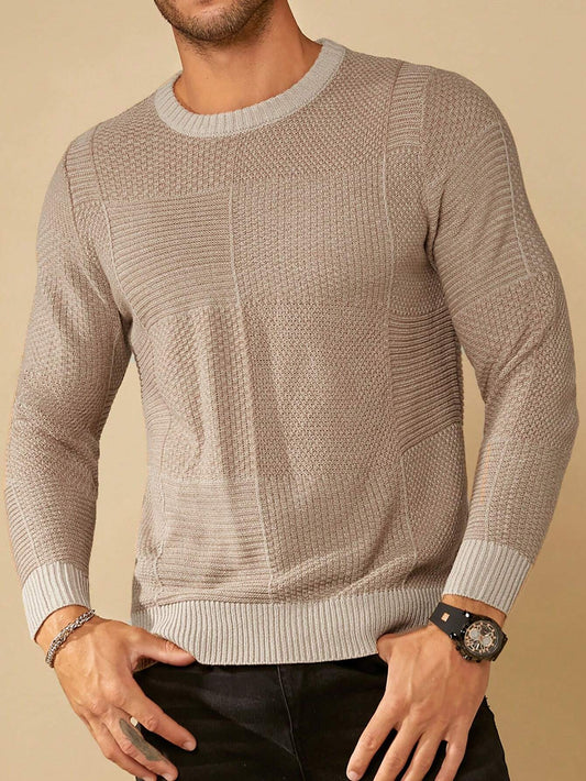 Solid Round Collar Sweater