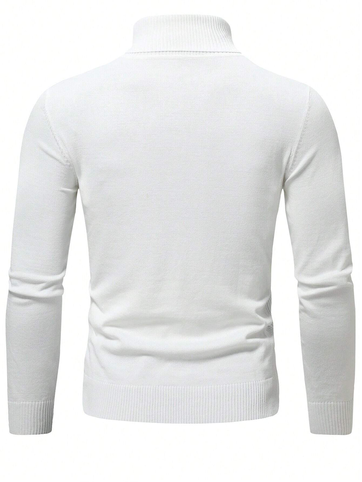 Solid Turtle Collar Sweater
