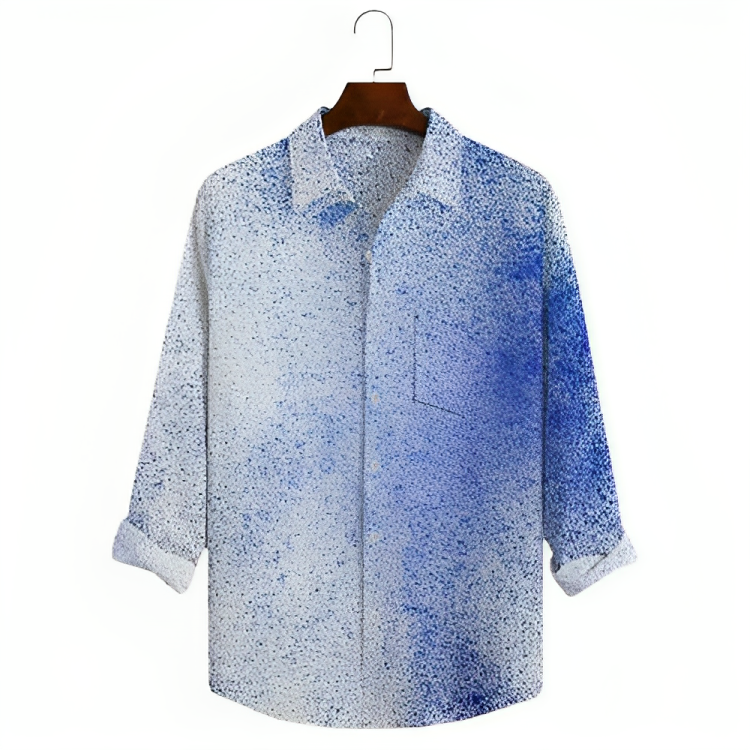 Speckled Pattern Long Sleeve Shirt