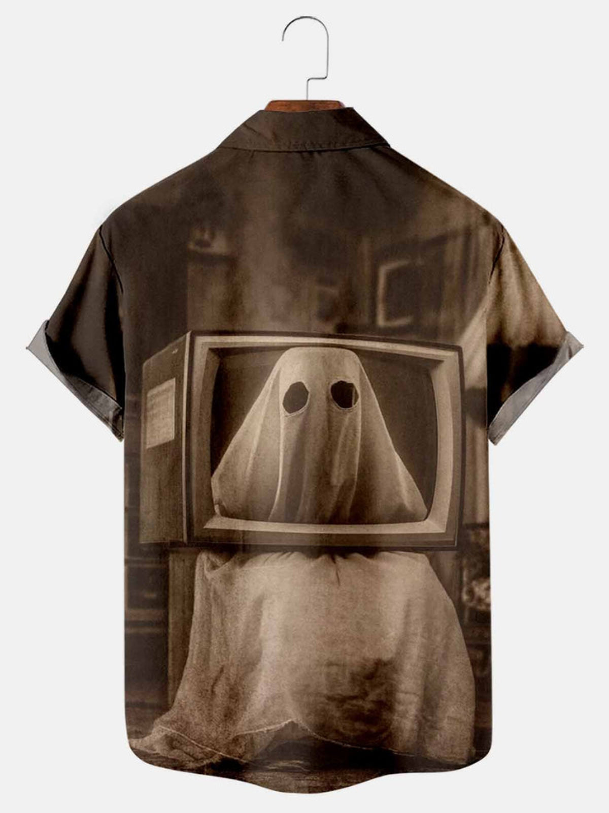 Halloween Printed Short Sleeve Shirt