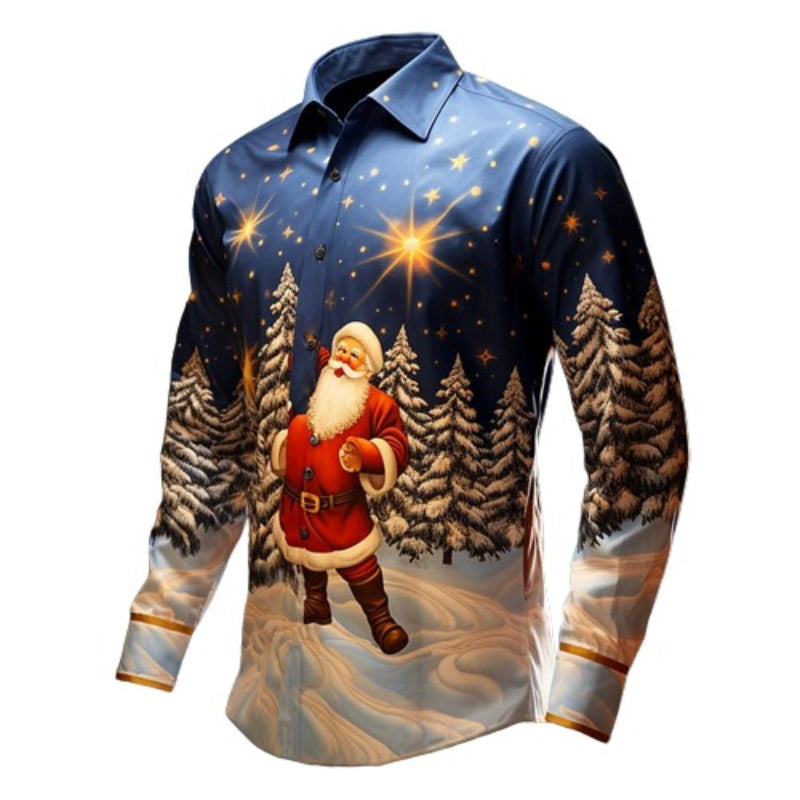 Stargazing Christmas Santa Enchanted Shirt