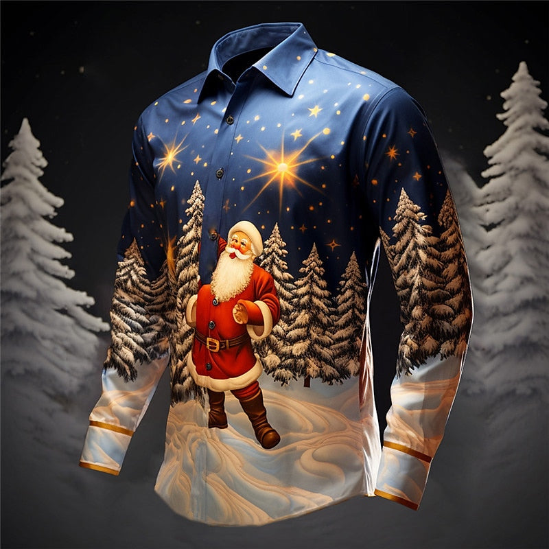 Stargazing Christmas Santa Enchanted Shirt