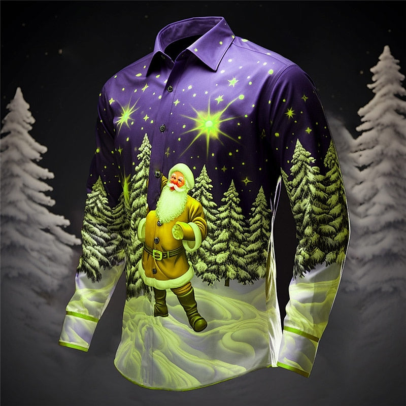 Stargazing Christmas Santa Enchanted Shirt