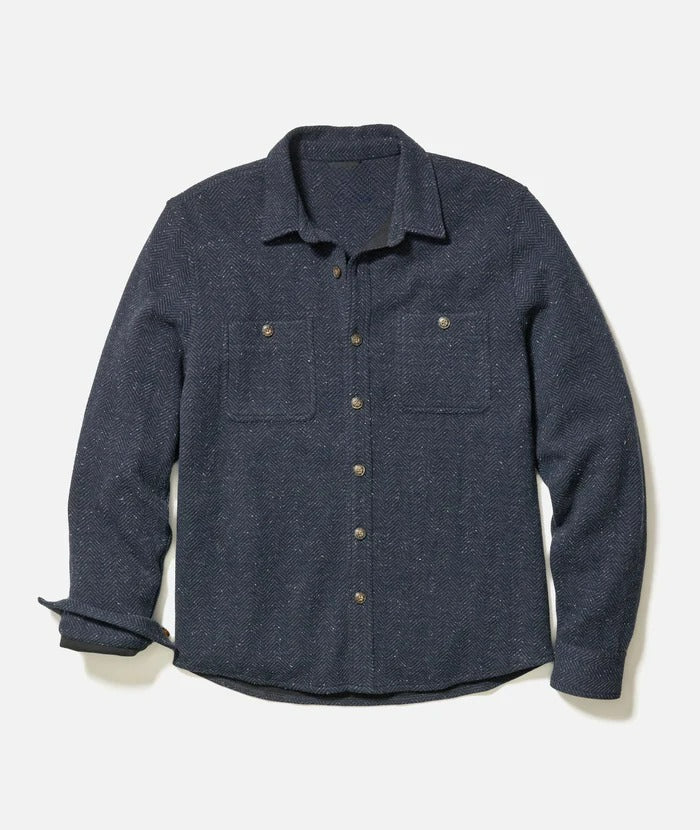 Stretch Twill Button Up Shirt With Pockets