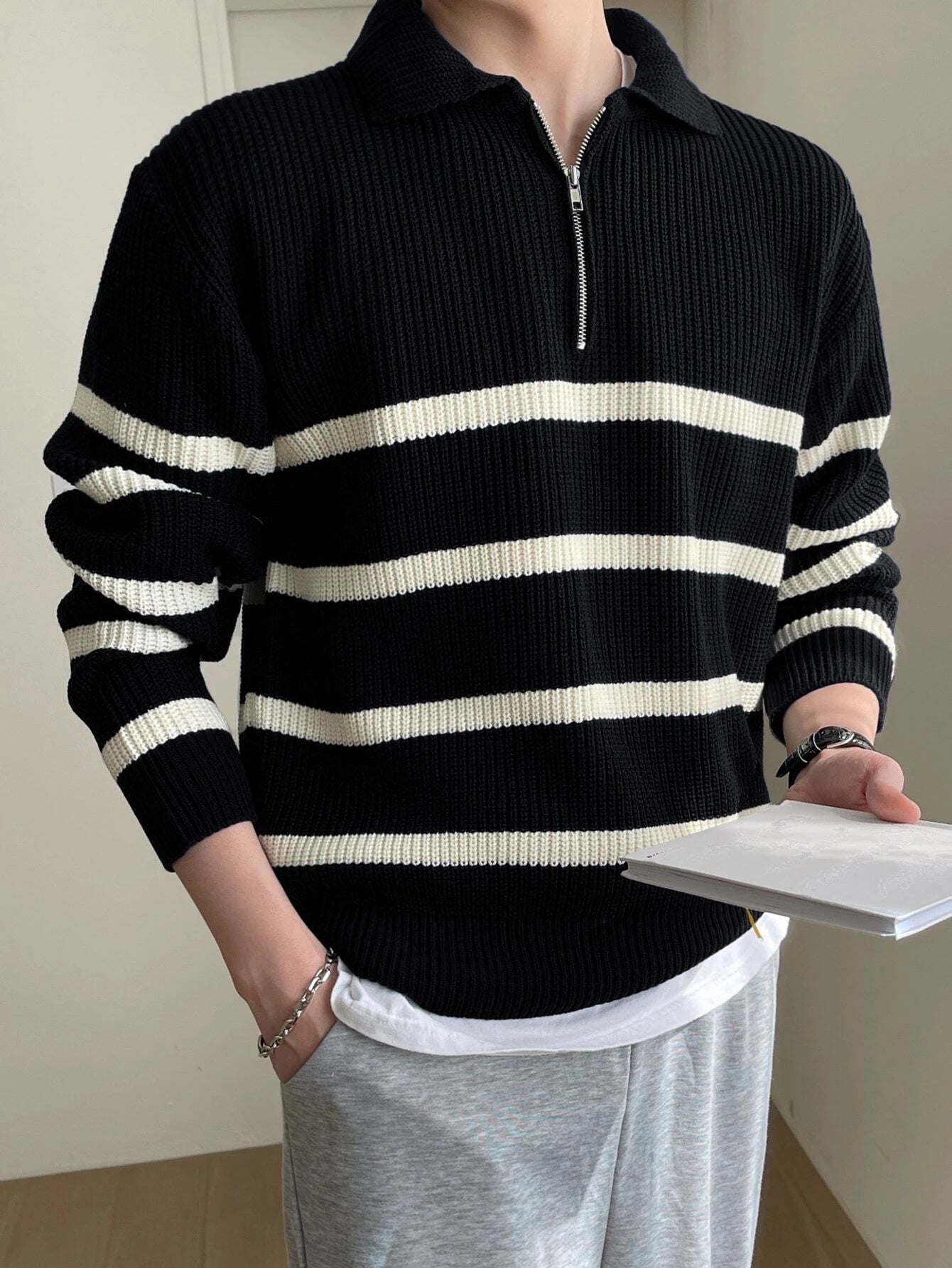 Striped Pattern Sweater