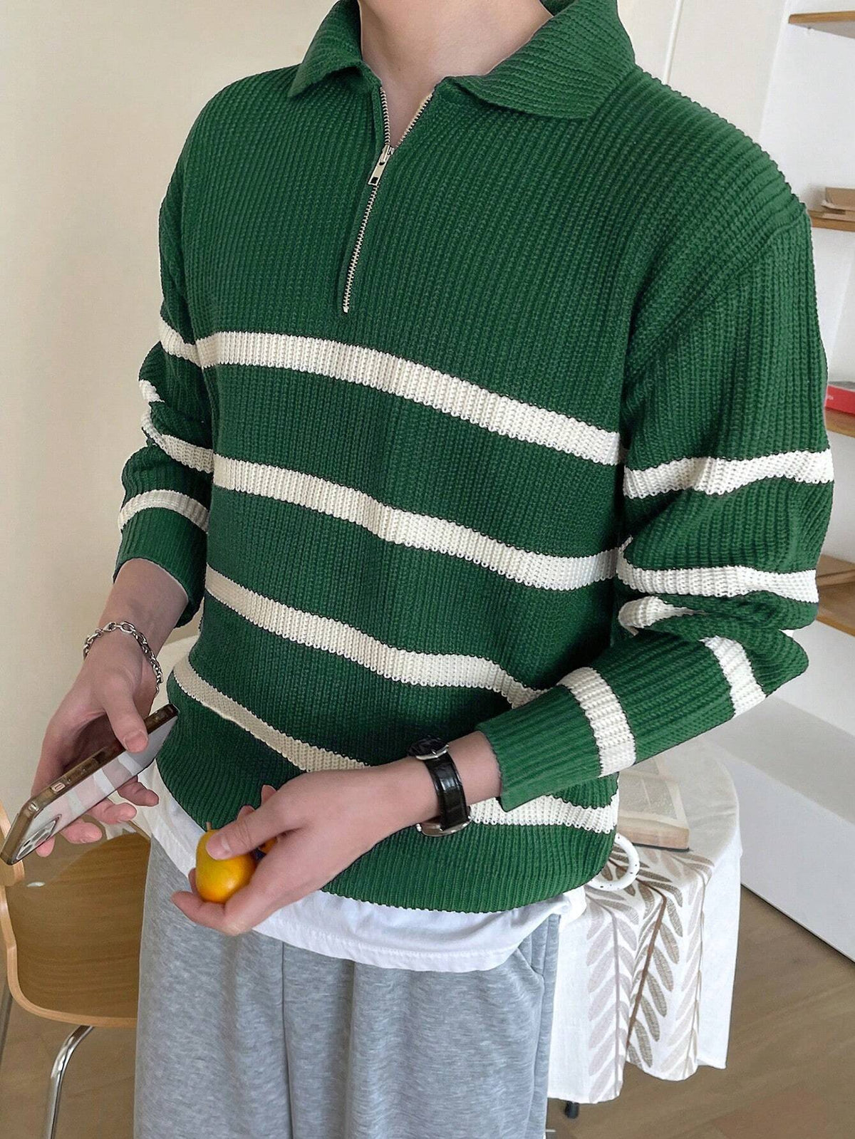 Striped Pattern Sweater