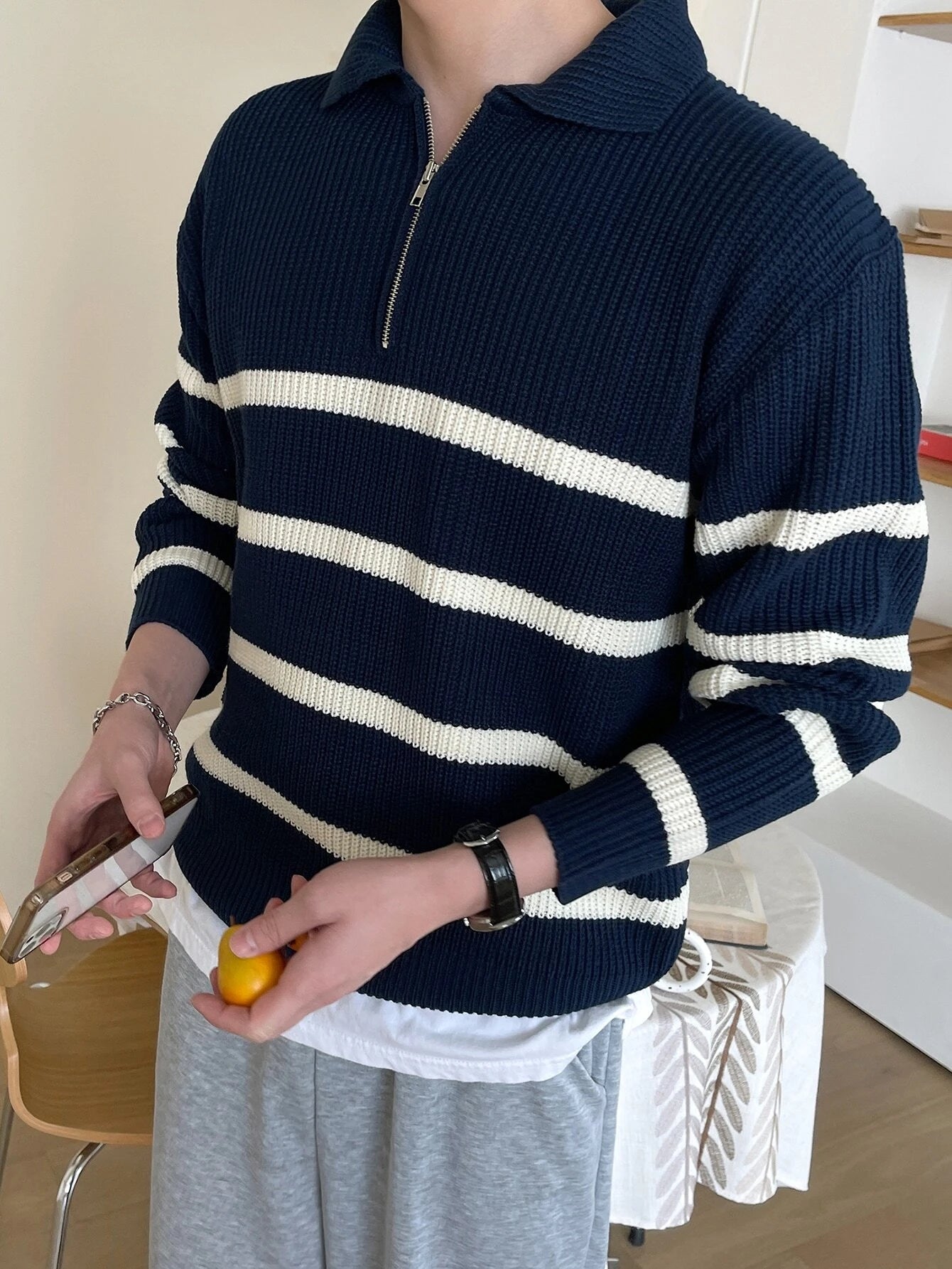 Striped Pattern Sweater