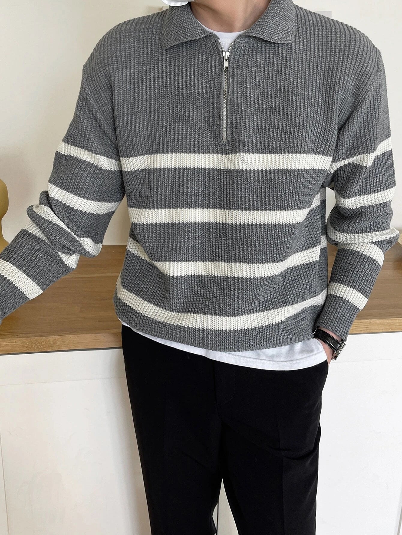 Striped Pattern Sweater