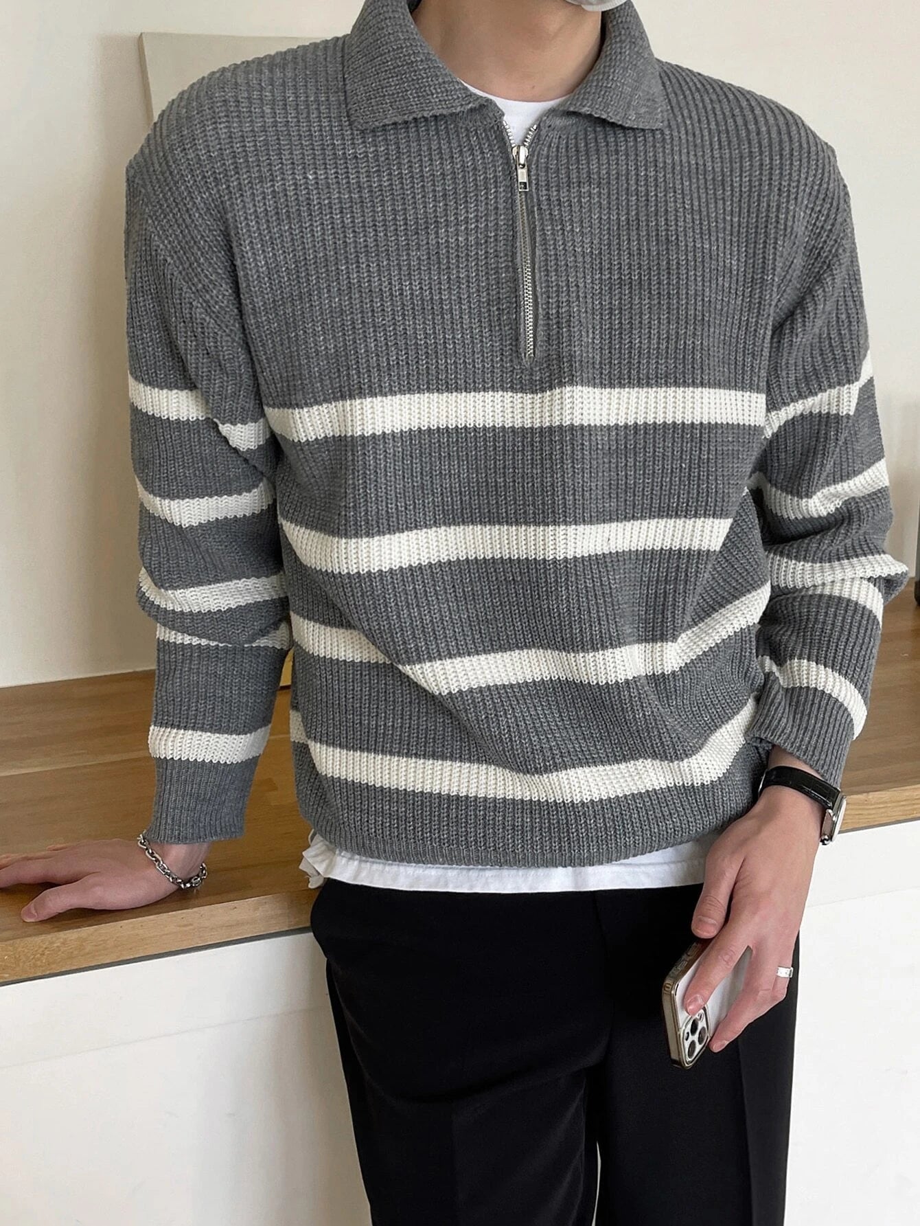 Striped Pattern Sweater