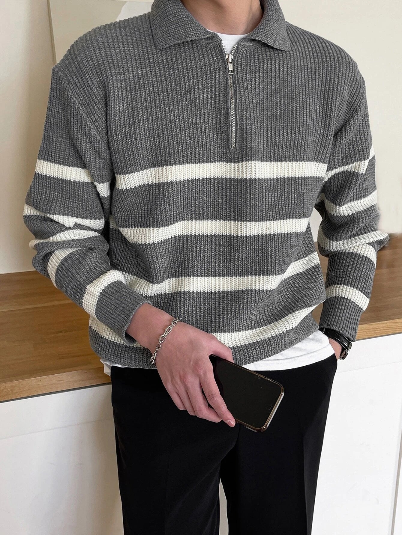 Striped Pattern Sweater