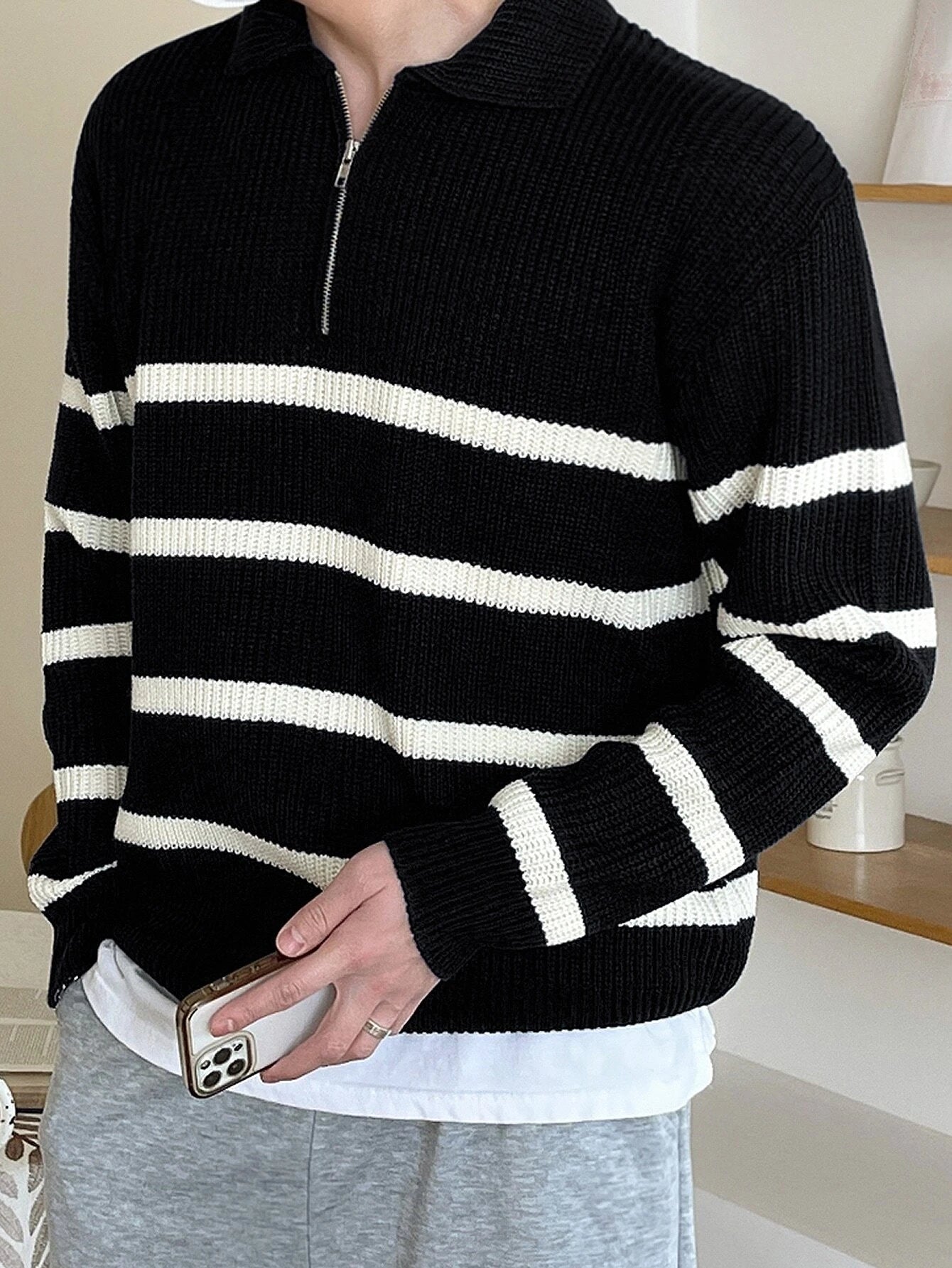 Striped Pattern Sweater