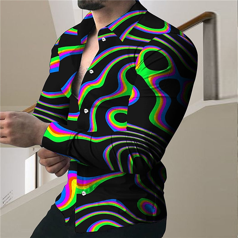 Swirl Pattern Party Shirt