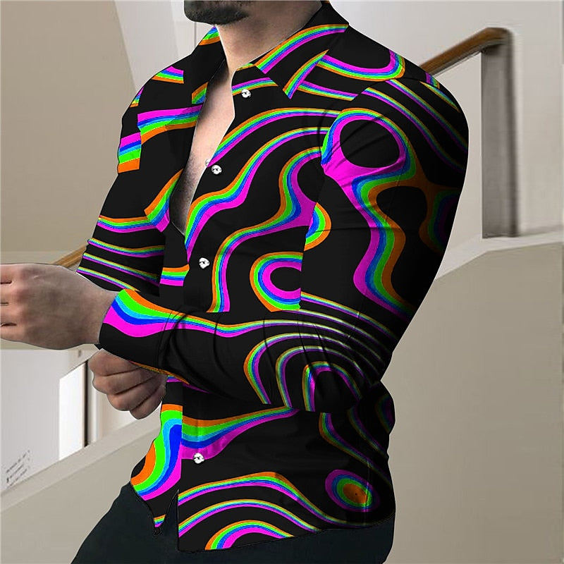 Swirl Pattern Party Shirt