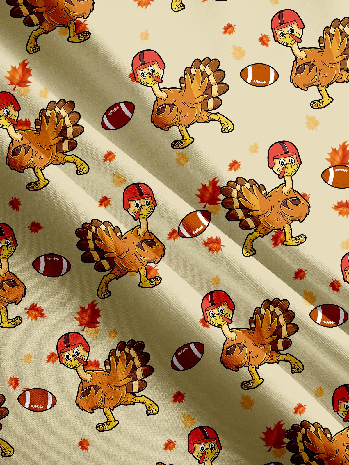 Thanksgiving Fun Turkey Print Casual Shirt