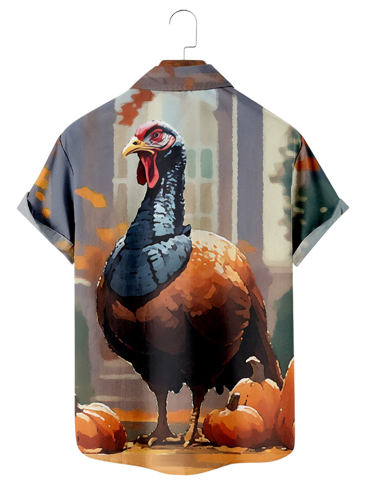 Thanksgiving Oil Painted Pattern Shirt