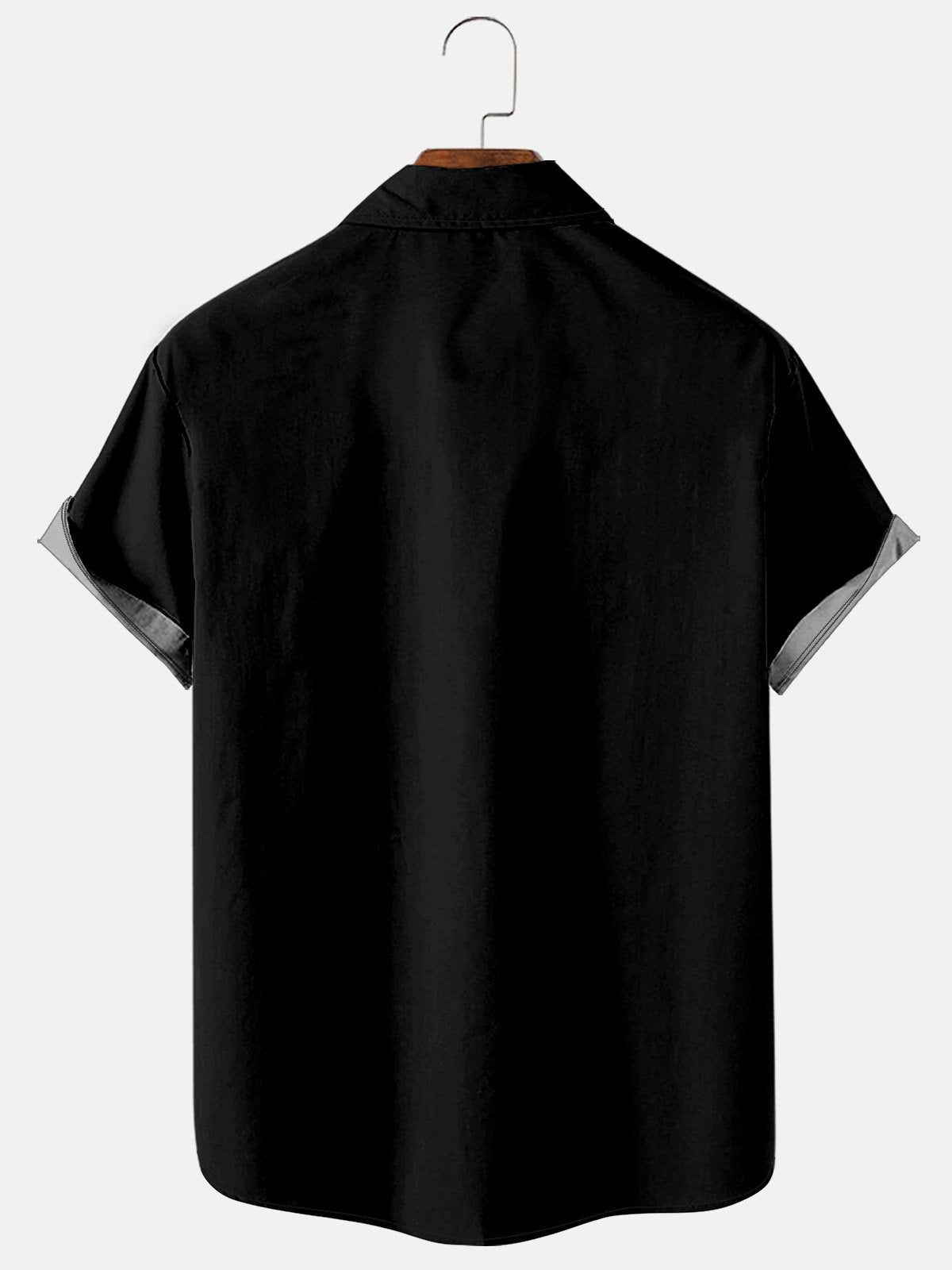 Tiki Print Contrast Pocket Short Sleeve Shirt