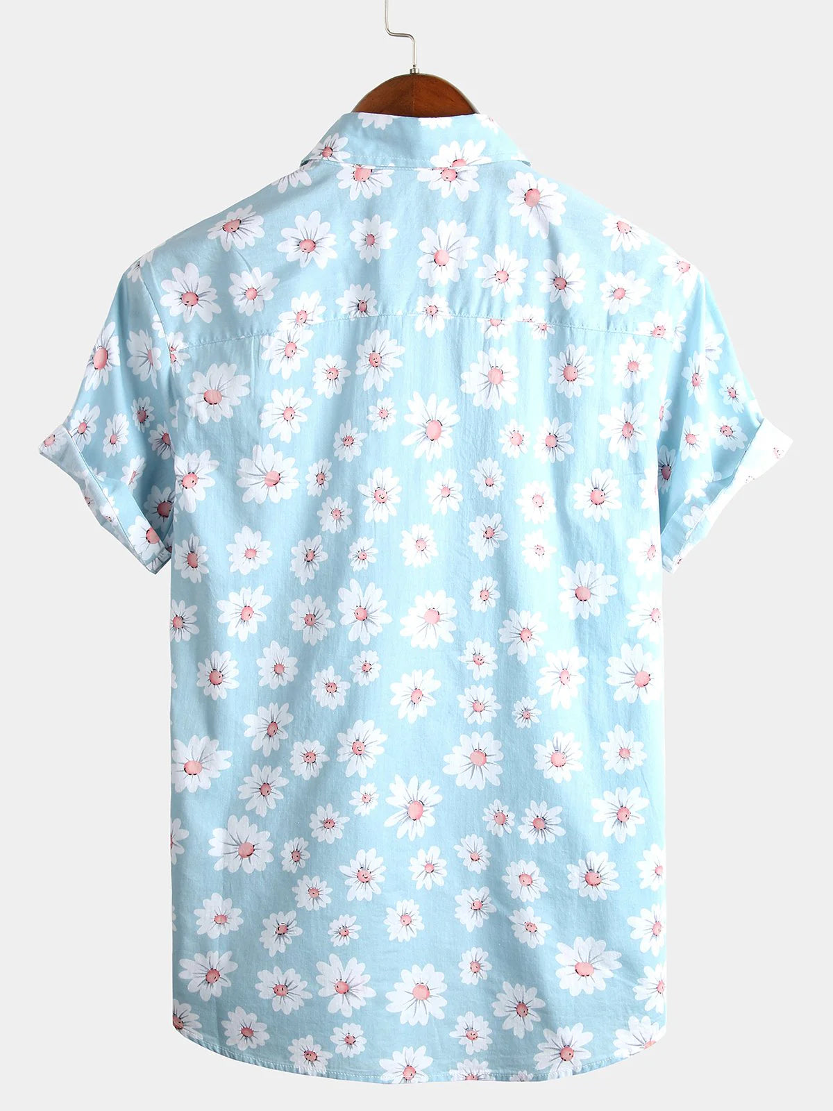 Tropical Floral Daisy Print Hawaiian Shirt