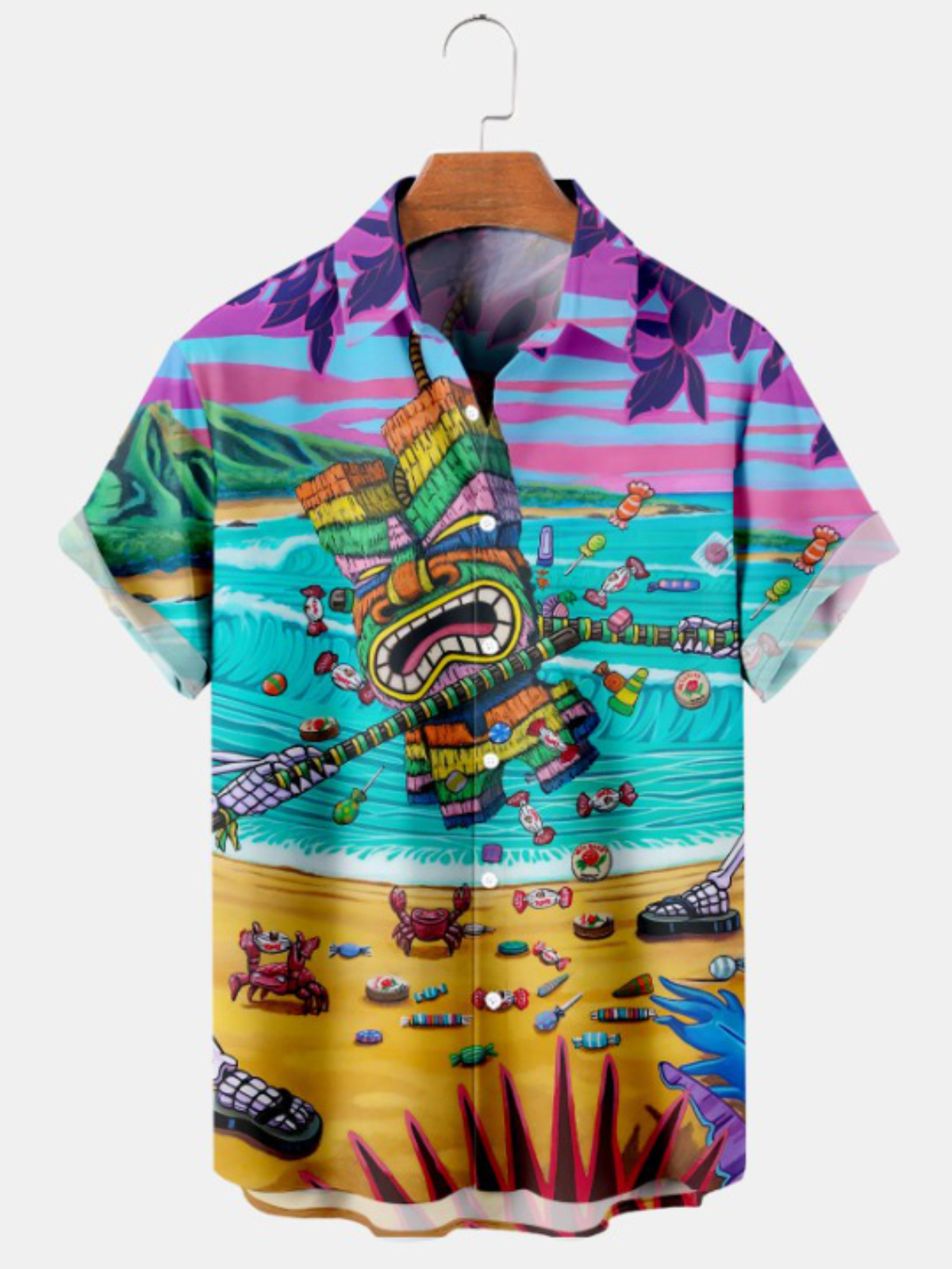 Tropical Tiki Delight Short Sleeve Shirt