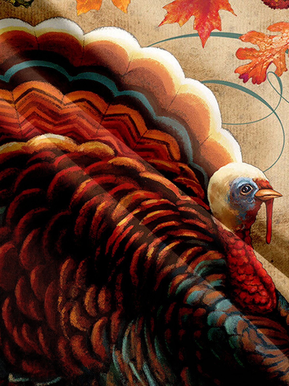 Turkey Print Thanksgiving Casual Shirt