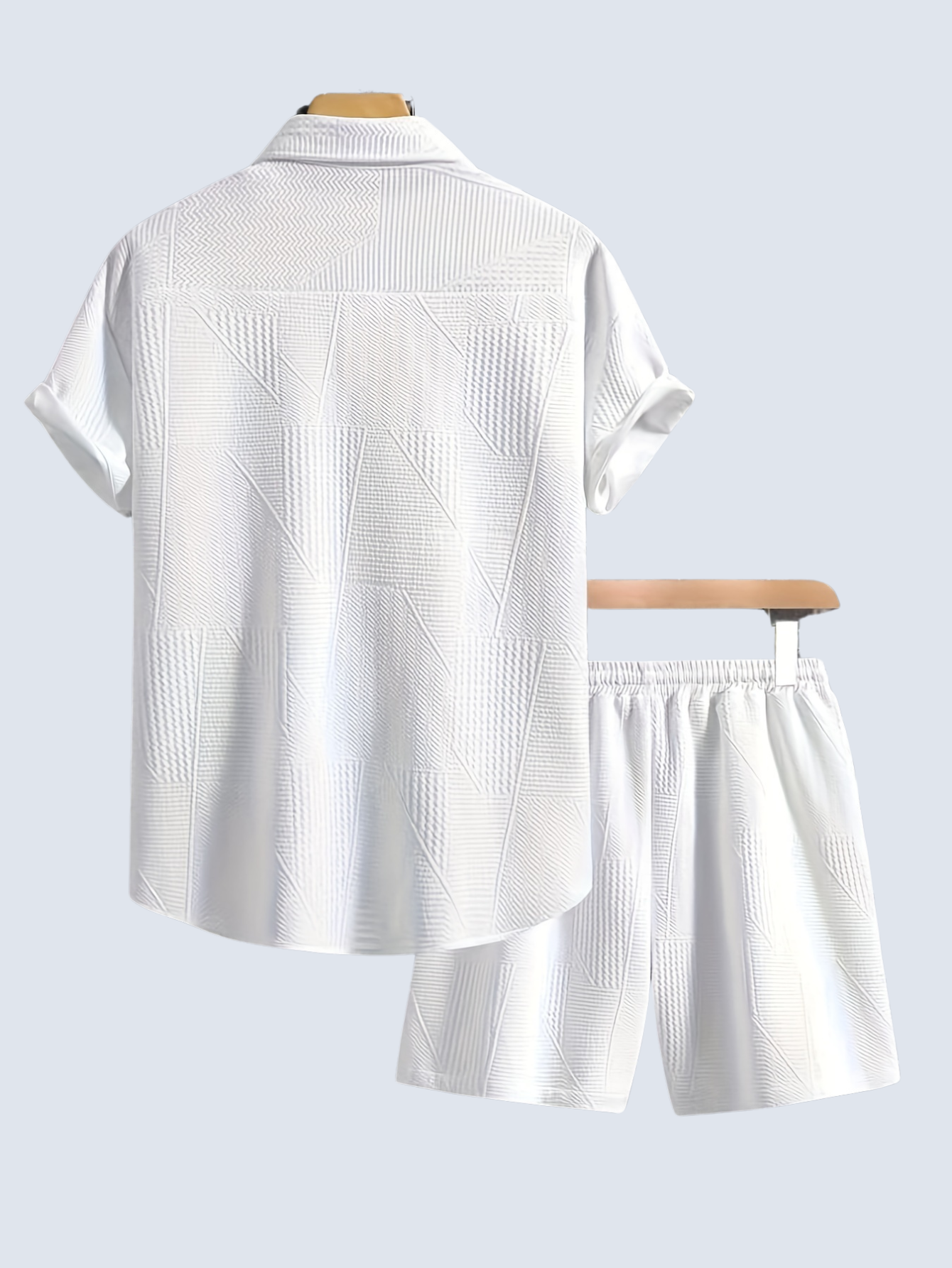 Mason Style Shirt And Shorts 2 Piece Set