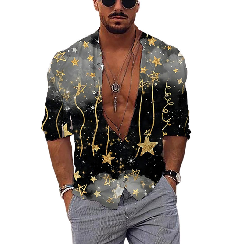 Celestial Printed Party Shirt