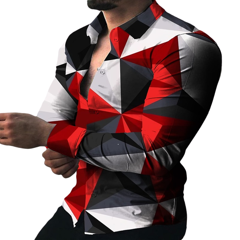 3D Print Color Block Turndown Shirt