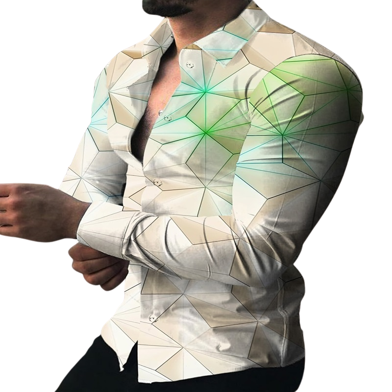 3D Print Color Block Turndown Shirt