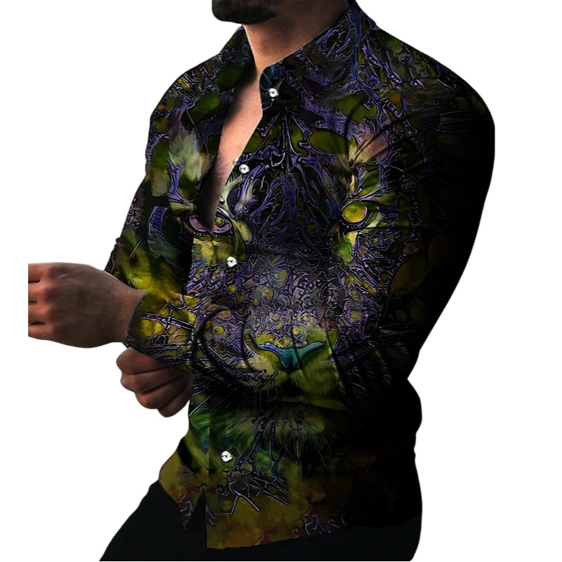 Urban Graphic Jungle Long Sleeve Shirt