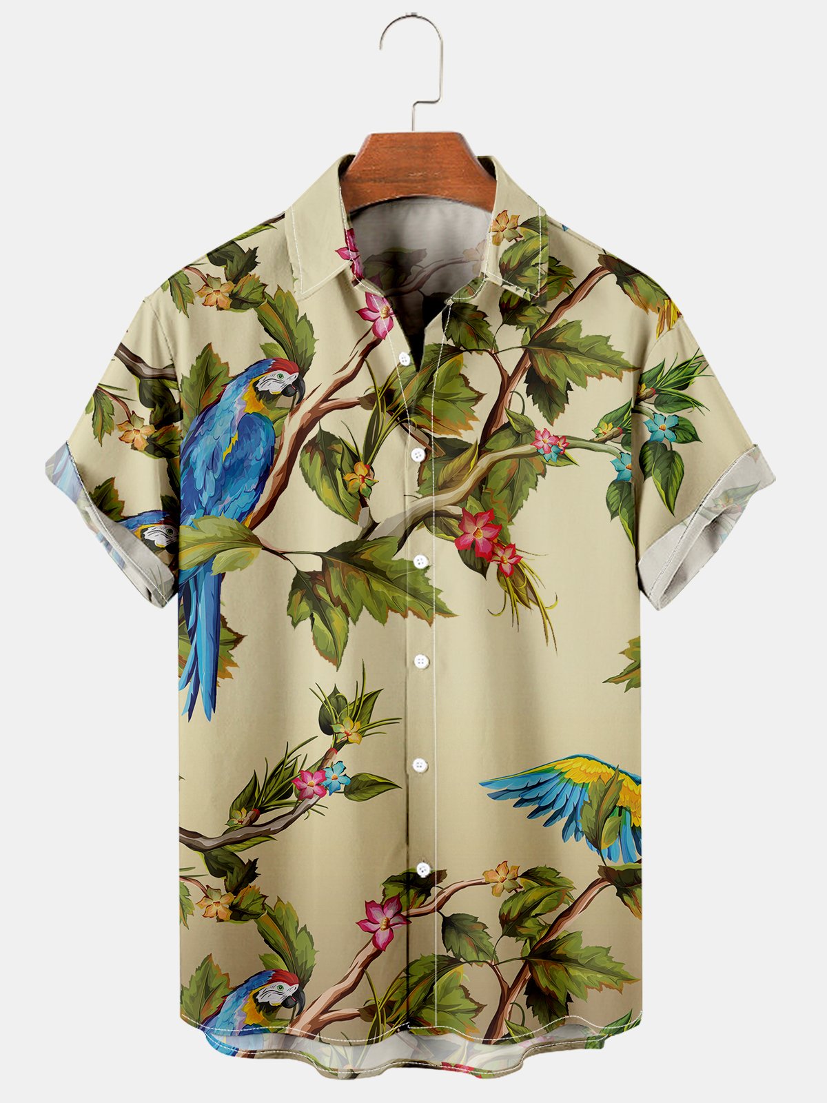 Vacation Mode Parrot Print Shirt