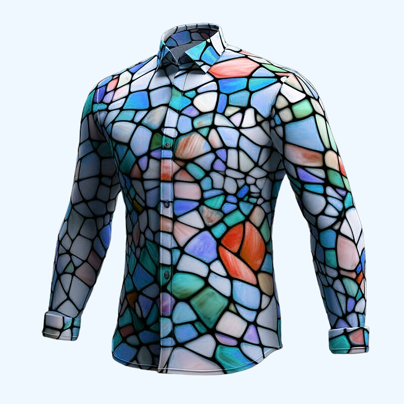 Abstract Fusion Stretch Shirt