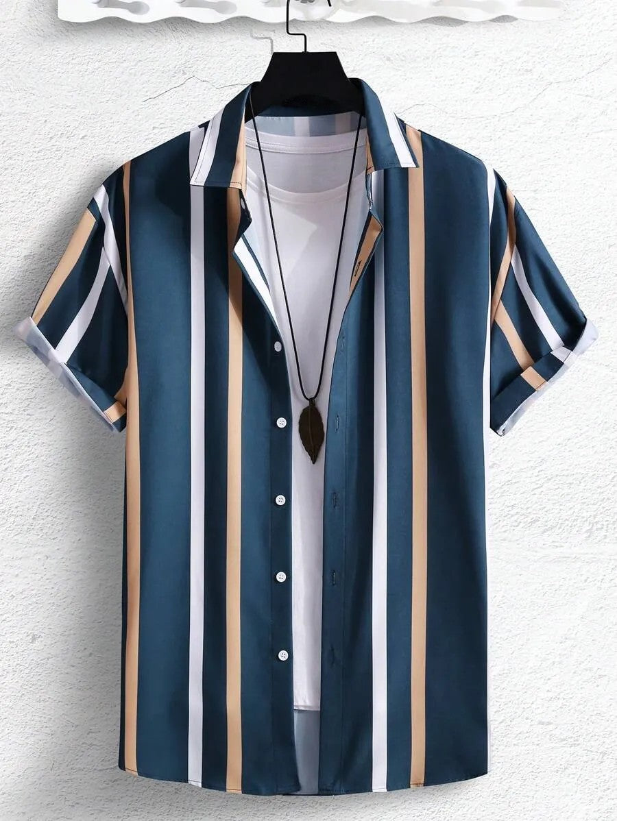 Comfy Striped Print Shirt