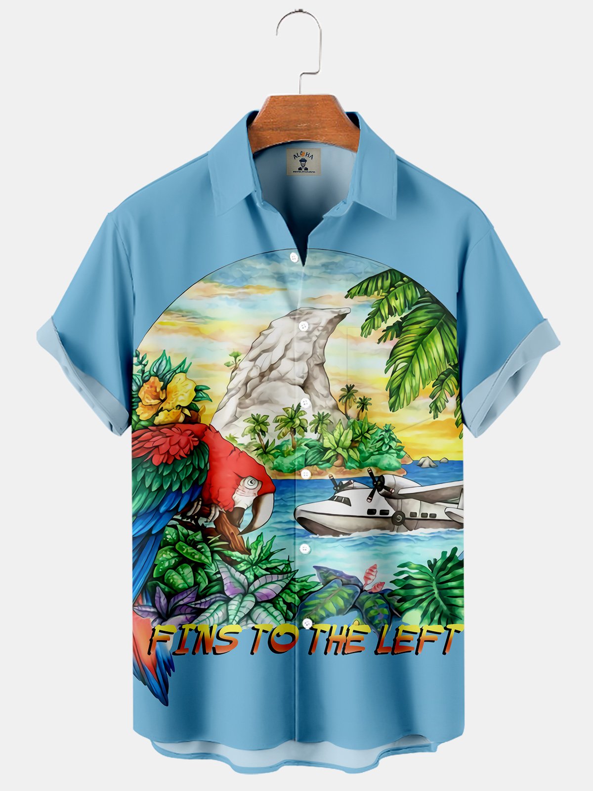 Tropical Patterned Short Sleeve Shirt