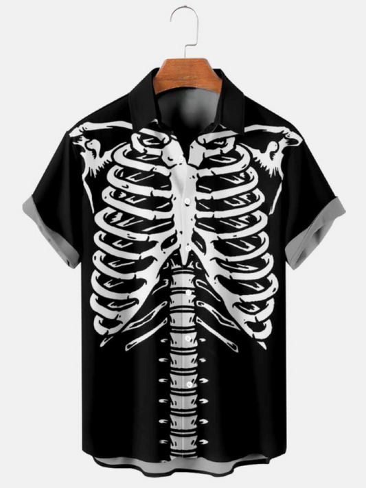 Everyday Halloween Print Short Sleeve Shirt