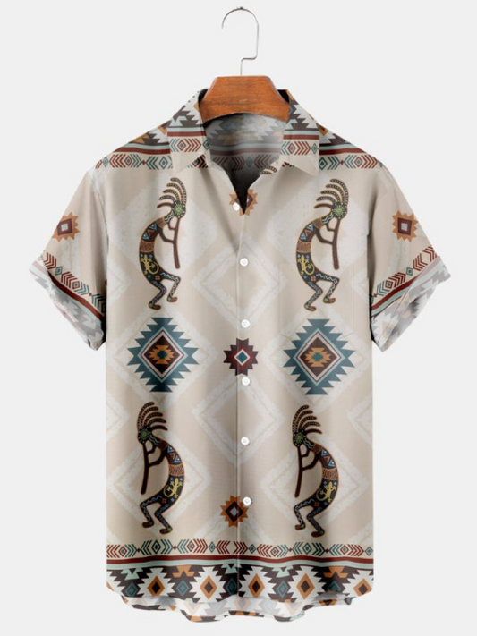 Vintage Avanti Printed Short Sleeve Shirt