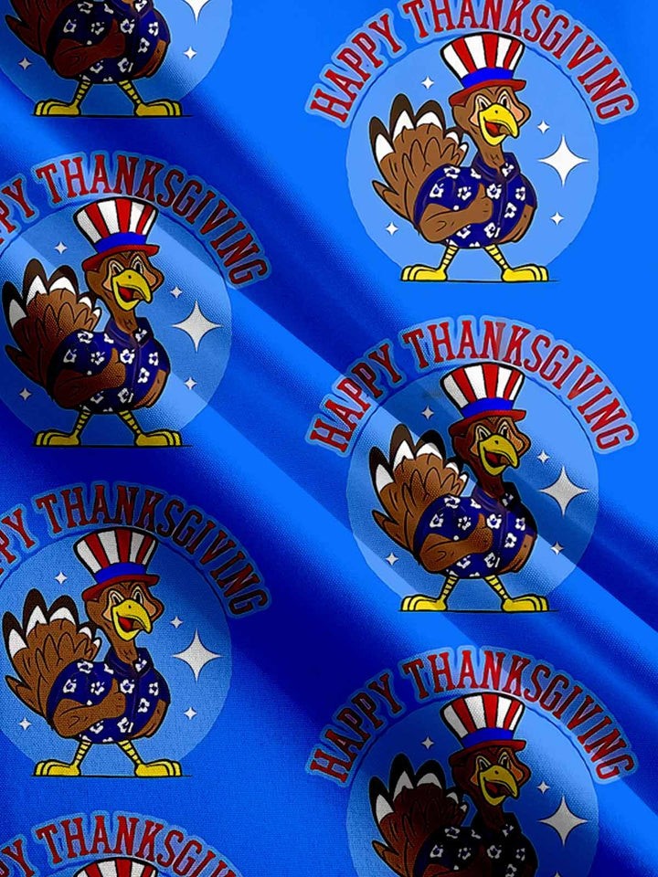 American Flag Thanksgiving Print Shirt