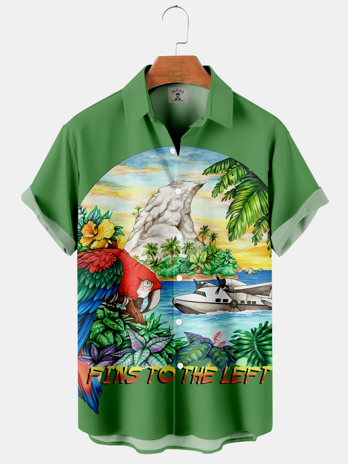 Tropical Patterned Short Sleeve Shirt