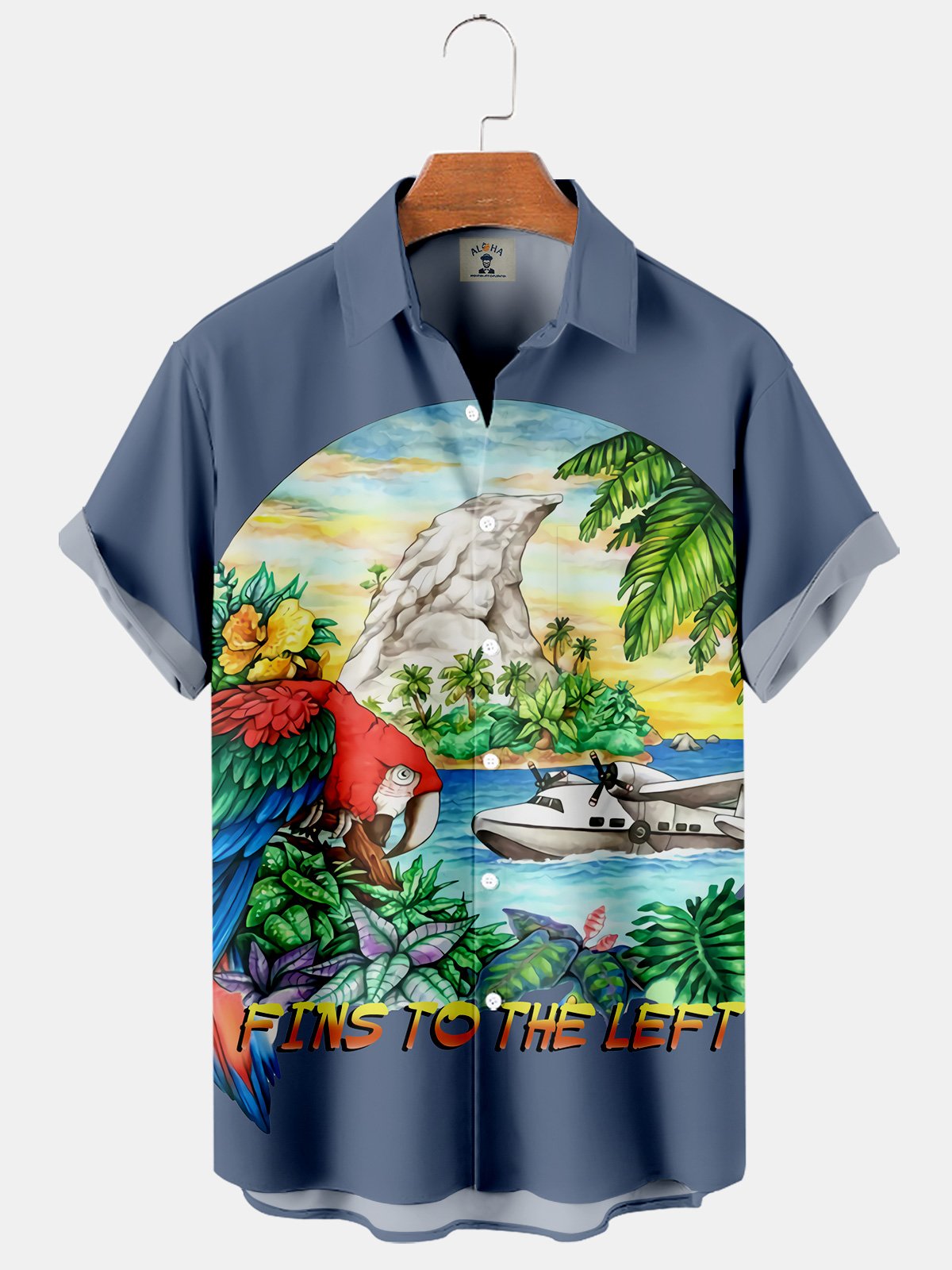 Tropical Patterned Short Sleeve Shirt